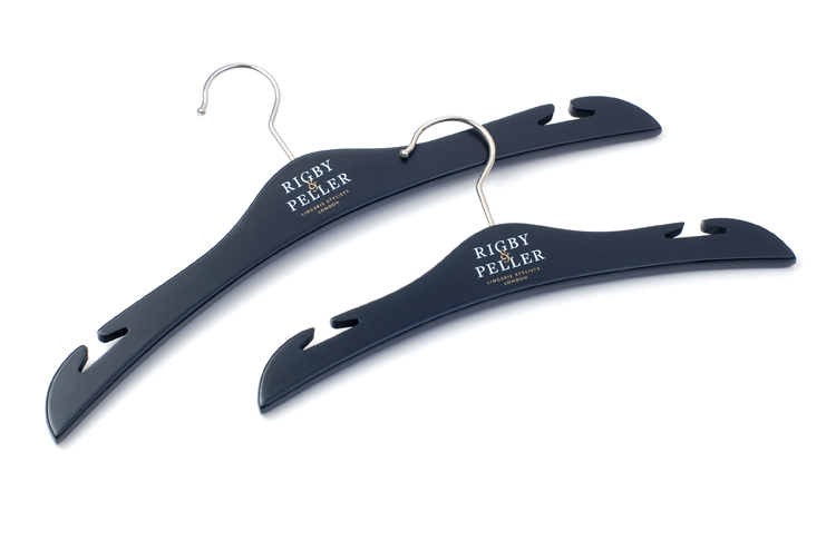 adult Clothing Display wooden hangers with customised logo