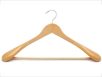 Popular Wood Suit and Coat Hangers with Anti-slip Bar