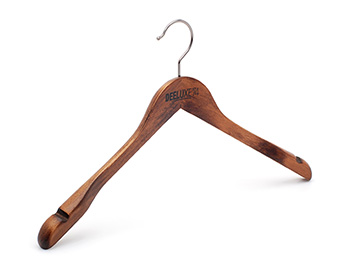 Special Body Wooden Vintage Clothes Hanger with Notches