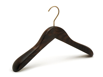 personalized short wood vintage coat hanger