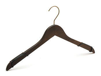Wooden Antique Non Slip Shoulder Hangers 