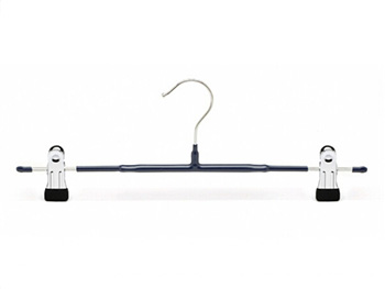PVC Coated Metal Skirt Hanger with Adjustable Clips