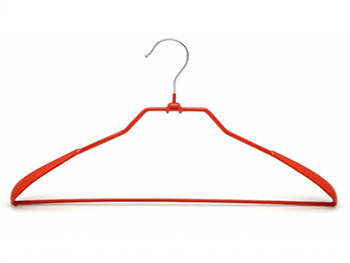 Red PVC Coated Metal Coat Hanger