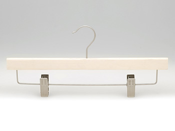  plywood pants hanger with chrome clips