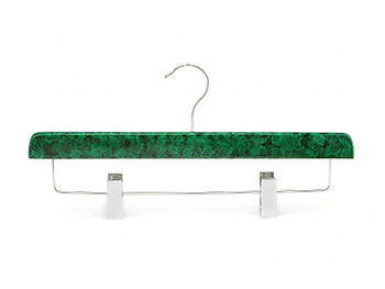Green marble special Painting trouser hanger with clips