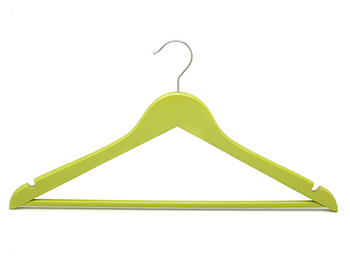  Green Painted Wooden Clothing Hanger