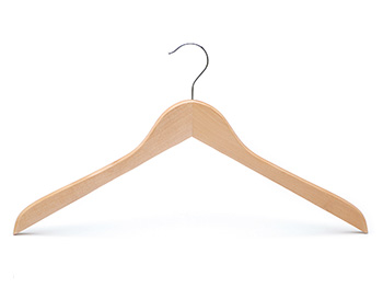 Natural Color Space-saving Wooden Shirt Hanger