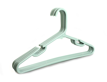 DarkSeaGreen Multi Purpose Plastic Clothes Hangers with Notches
