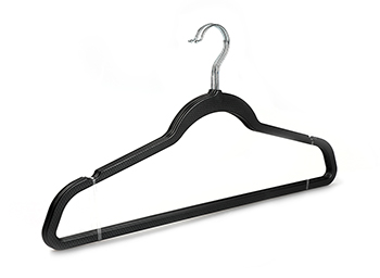 Black Spacemaker ABS Plastic Wet and Dry Clothes Hangers