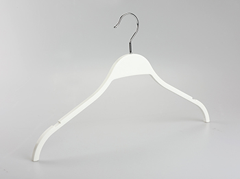 Fashion Non Slip Recycled ABS White Plastic Shirt Dress Top Hanger