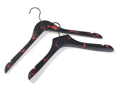Custom Black Hook Special Electric Shock and Painting Design Black Hanger