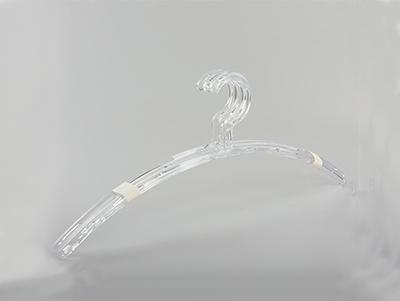 Transparent crystal bubble arc plastic hanger for cloths