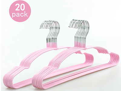 Non Slip Scented PVC Coated Metal Wire Clothes Hangers