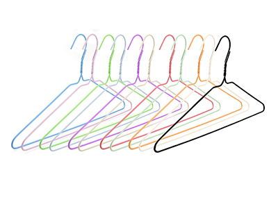 Cheap Colorful Metal Wire Clothes Hangers for Laundry