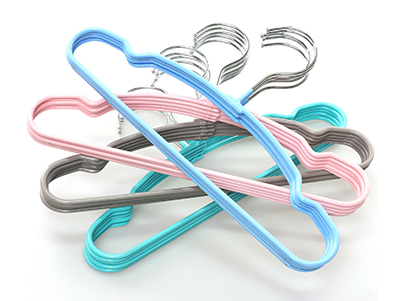 Colorul Non Slip Scented PVC Coated Metal Wire Children Clothes Hangers