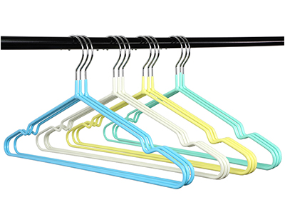 Cheap Slim PVC Coating Stand Non Slip Wire Metal Laundry Hanger