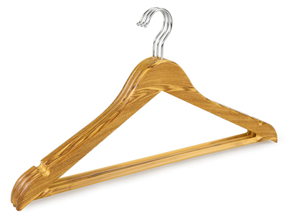 Wood-like Recycled Saving Space Plastic Suit Coat Clothes Hanger 