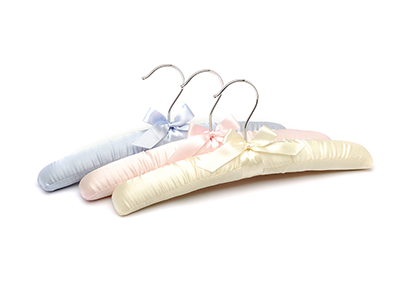 Personalized Soft Decorative Padded Satin Coat Hanger