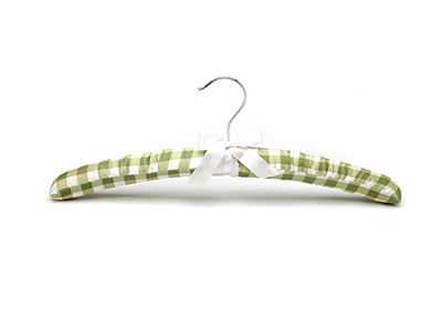 Chrome Hook Girl Colored Fabric Padded Clothes Hangers for Sweaters