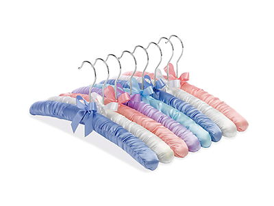 Ladies Elegant Satin Silk Padded Lingerie Underwear Display Cloth Hangers