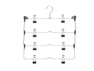 Special Multi Picture Metal Clothes Hanger Rack with Eight Clips