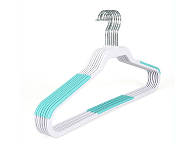 Super Value Durable Non-Slip Pads Dual Color Plastic Hanger for Shirts