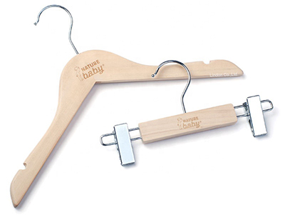 Premium Quality Small Size Wooden Baby Kids Clothing Hangers