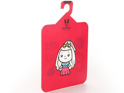 Custom Printed Red Recycled Biodegradable Cardboard Paper Suit Hanger