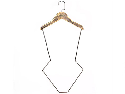 Body Shape Display Wooden Lingerie Swimwear Bikini Hanger for Kids