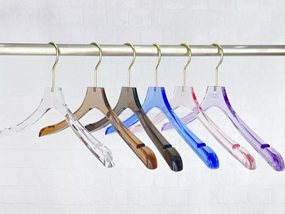 Premium Luxurious Crystal Acrylic Boutique Hangers for Clothing Store