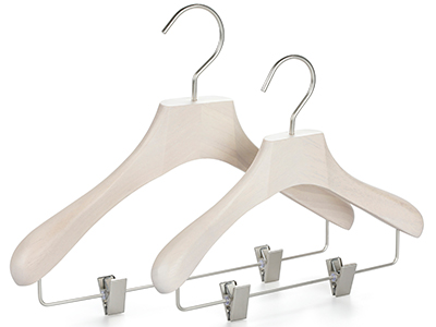 OEM Custom Wooden Children Clothing Clips Hanger for Boys and Girls