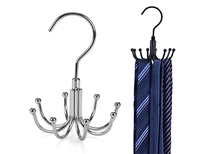 New Design 8 Hooks Metal Rack Scarves Clothes Bags Shoes Hats Handbags Belt Hanger
