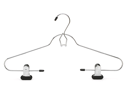 Waterproof Durable Luxury Clothing Metal Hanger Laundry Stainless Steel Hangers with Clips 