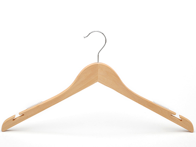 New Design Flat Top Anti-slip Wooden Hangers for Clothes
