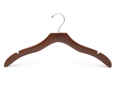 Tops Clothing Type Fashion Flat Wave Wooden Hanger for Clothes Suit