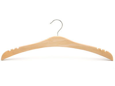 Garment Usage Personalized Flat Special Shape Wood Coat Hanger for Top
