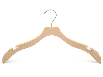 Wood Hangers Durable Natural Big Notches Wooden Shirt Hangers Ideal for Laundry