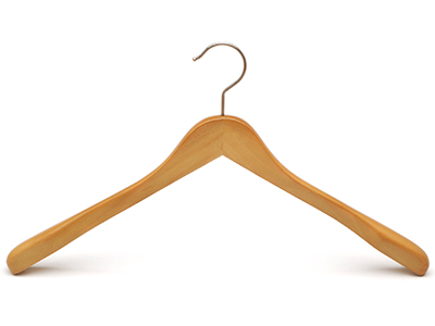 Luxury Wooden Suit Hanger With Swivel Hook Custom Color Wide Shoulder Clothes Hanger