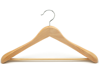 Custom Closet Natural Wooden Clothes Luxury Coat Suit Hanger With Wide Shoulder