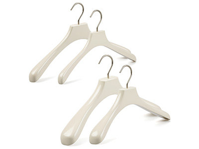 High Quality Luxury Coat Hanger Customized Logo Wood Suit Hangers with Wide Shoulder Design