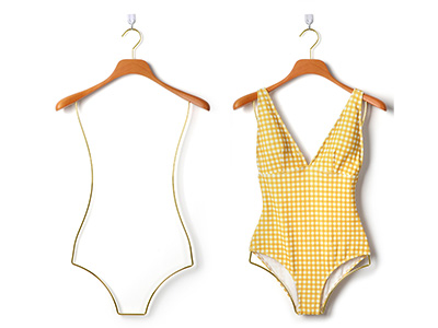 Luxury Beech Wood Female Body Shape Bikini Swimwear Hanger for Lingerie Store