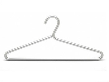  Thick Silver Aluminum Hanger for Clothing