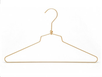 Deluxe metal gold cloth hanger, gold clothes hanger
