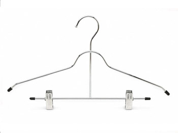  Multi-function chrome clips metal suit hanger