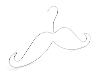  fashionable metal wire moustache clothes display hangers