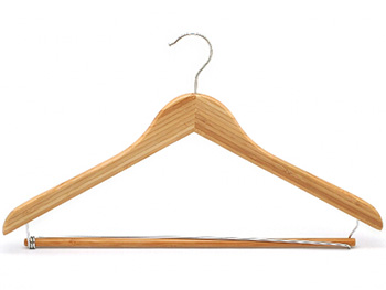  combination bamboo hanger with locking bar