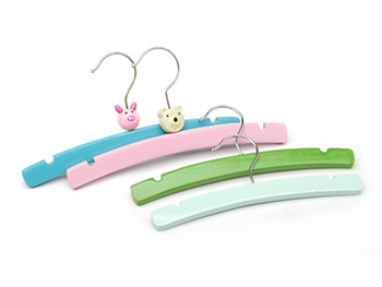 moon shape cute toy baby coat hangers in wood