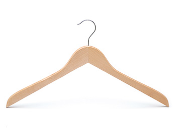  Natural Color Space-saving Wooden Shirt Hanger