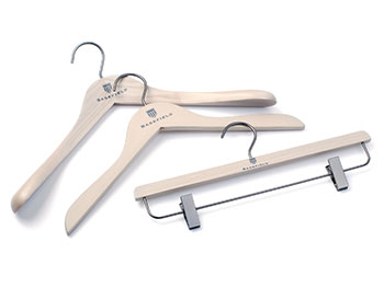  High Quality Wash Grey Ash Wood Brand Hanger