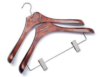 Well wood brand antique coat hangers